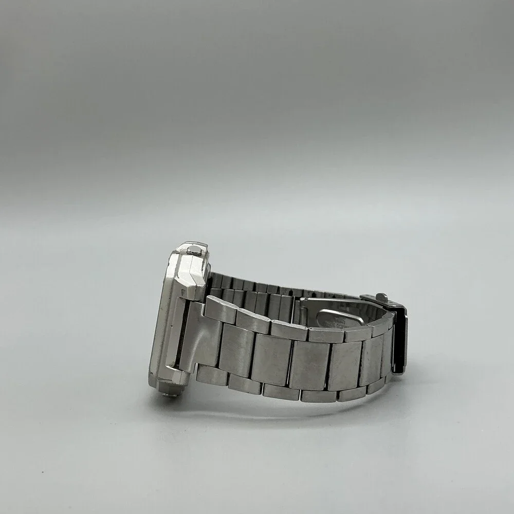 Casio W-218H Men Watch 43mm Digital Gray Steel Bracelet Chrono New Battery 7.25